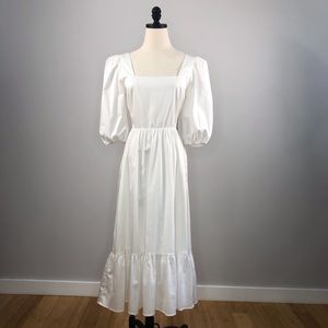 White Wayf cut out prairie dress size small NWT